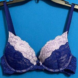 VICTORIA'S SECRET DREAM ANGELS PLUNGE PUSH UP / PADDED 34B / 34 B UNDERWIRE BRA